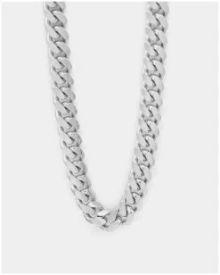 ICEEX Sterling Silver Cuban Link Chain