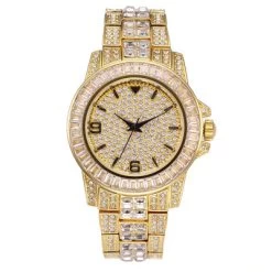 ICEEX 2-Tone Diamond Moissanite Baguette Watch -Iceex 1