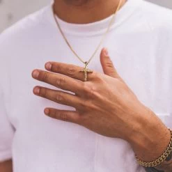 ICEEX Rose Cross Pendant Necklace -Iceex 3E8A0241 1