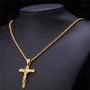 ICEEX 18k Gold Crucifier Pendant Chain -Iceex H1e52d31e8c1444298125458ca7b8ea056