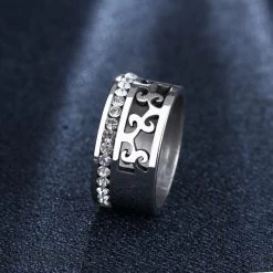 ICEEX Diamond Elegance Ring (18k Gold / Sterling Silver) -Iceex H22559b316f4542c9b090c0b22ef82b44V