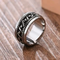 ICEEX Twisted Rope Sterling Silver Ring