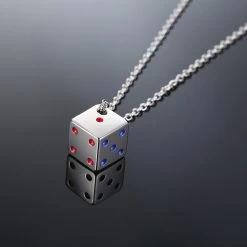 ICEEX Lucky Dice Pendant Necklace -Iceex H4fe56686bb7f4799966d258214c4e9b8A