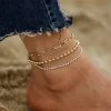 ICEEX 18k Gold Diamond Link Anklet Set -Iceex H57c0132503824fa6b3de4177a43a4e15p