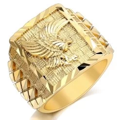 ICEEX 18k Gold / Sterling Silver King Eagle Ring