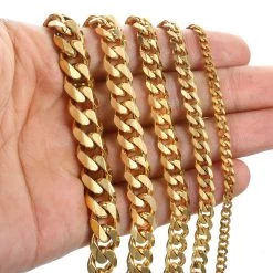 ICEEX 18k Gold Cuban Link Bracelet -Iceex H7bebe61d6c284317a6815c96548e8479I