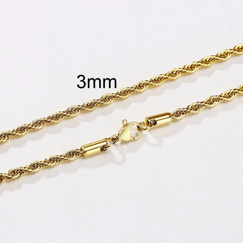 ICEEX 18k Gold Rope Necklace 8 ICEEX 18k Gold Rope Necklace - Image 6