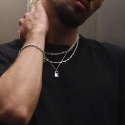 ICEEX Lock Pendant Chain