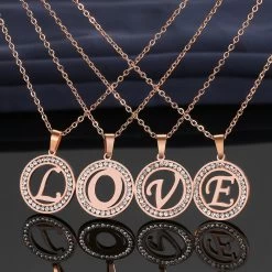 ICEEX Initials Diamond Rounded Pendant Necklace -Iceex H99d05e23afd94bd0aa2a92b4e6d43189Q