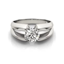 ICEEX 18kt White Gold Solitaire 1.2 Ct Diamond Ring