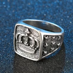 ICEEX Kinel Antique Crown Silver Ring