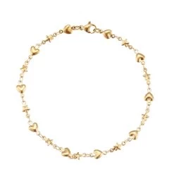 ICEEX 18k Gold Star Love Link Bracelet -Iceex Hb3bb025de962443ebd1499aba7268d84h