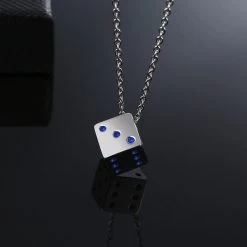 ICEEX Lucky Dice Pendant Necklace -Iceex Hb66b5bf2debb4e9c9b573758e440f8a7T