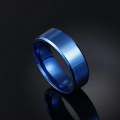 ICEEX Blue Rhodium Hand-crafted Ring