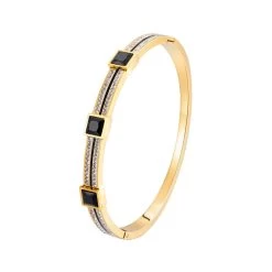 ICEEX Lux Black Onyx Diamond Bangle -Iceex Hdaf07393595b485d99ca6a669cd5312ft