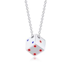 ICEEX Lucky Dice Pendant Necklace -Iceex Hf49f1dfa6be94e4b93021a24551c6752u
