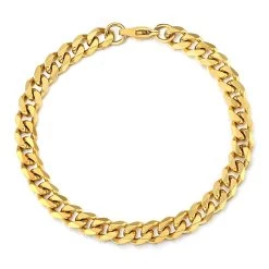 ICEEX 18k Gold Cuban Link Bracelet