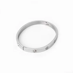 ICEEX Sterling Silver El Paris Cartiar Love Bangle