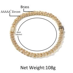 ICEEX Diamond Baguette 18k Gold Prong Cuban Link -Iceex S0317db8eb31c448a9994fcb0be9fdafaz