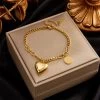 ICEEX 18k Gold Brass Heart Bracelet -Iceex S0340882ec8e74542ad359bd951bb22643