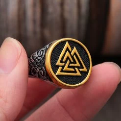 ICEEX Vintage Valknut Ring -Iceex S0616f15c44fa41d4b99bb6118e8acef04