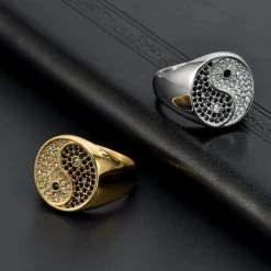 ICEEX Diamond Ying Yang Ring