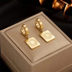 ICEEX 18k Gold Queen Earrings