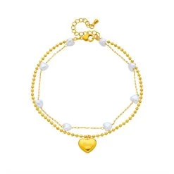 ICEEX 18k Gold Love Pearl Anklet -Iceex S0b2440c9cda148c2b6822c7b0b221df4P