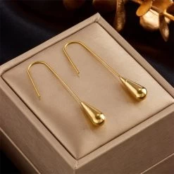 ICEEX 18k Gold Hook Earrings