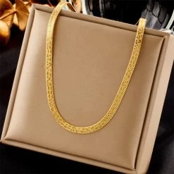 ICEEX 18k Gold Snake Necklace