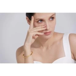 ICEEX 18k Gold Diamond Crescent Bangle -Iceex S1bd893e56a6f49c98219d63193de9a8d4