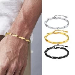 ICEEX Bar Linked Bracelet (18k Gold / Sterling Silver) -Iceex S1eeb41b635a4445c83ac2e8c249760676