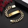 ICEEX 18K Gold 10MM Cuban Link Bar Bracelet -Iceex S2341650c2f564b1ea551fbd04e1d1a2aZ