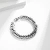 ICEEX 8MM Cuban Link Sterling Silver Bracelet -Iceex S2d94cc0ab5e14eec9b92709f0bf9c8d0t