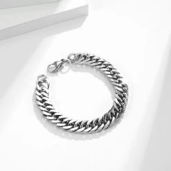 ICEEX 8MM Cuban Link Sterling Silver Bracelet