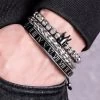 ICEEX Sterling Silver Royal Crown Bracelet -Iceex S375f7a2882df42d3b3fdf2d174ce4459m f3607259 1354 4746 82df b7064611dadc