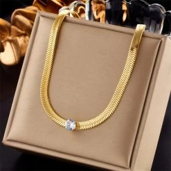 ICEEX 18k Gold Diamond Rope Choker Necklace