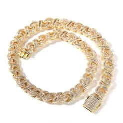 ICEEX Diamond Baguette 18k Gold Prong Cuban Link -Iceex S44310d0af77c4e39911b95fdddd46eab1