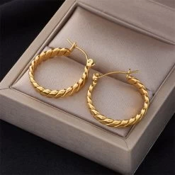 ICEEX 18k Gold Micro Paved Link Earrings -Iceex S4b29076e715c4d959af345749197d67ct 9521737d 6284 4744 8262 089ce8b51ff2