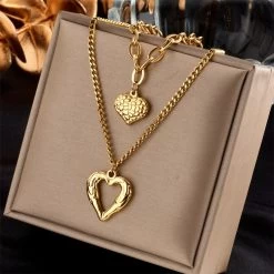 ICEEX 18K Gold Love Void Set