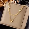 ICEEX 18k Gold Butterfly Kingdom Necklace Set -Iceex S56410d4d55d545a6b62ebcc087b7bbcdM