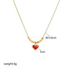 ICEEX 18k Gold Romeo Red Heart Necklace -Iceex S5bb6da78e2604c6bbbd4600d1a69a861Q