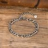 ICEEX Sterling Silver Figaro Bracelet -Iceex S5fcbddc2b3d0442f8dc6569446858371M