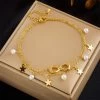 ICEEX 18k Gold Infinity Pearl Anklet -Iceex S67505ac2df7344d1a95a264f305a6d82K