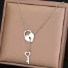 ICEEX Sterling Silver Locked Love Necklace -Iceex S6fdc0829a56943a88be9d8d2fba809bag