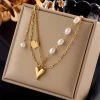 ICEEX 18K Gold Celestial Pearl Necklace Set -Iceex S7246d9351715417fa2e502e289ef6f0dg