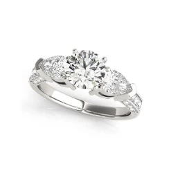 ICEEX Royal Round Cut 1 Ct Sterling Silver Diamond Ring -Iceex S742dd8a22e6349bdaeb24dabbe111687K