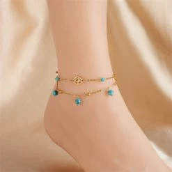 ICEEX 18k Gold Wisdom Anklet -Iceex S77003ddf7ea545d2b2731cc6a822cc0c0