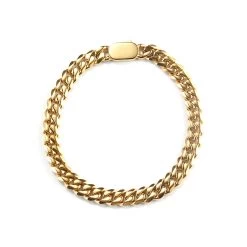 ICEEX 18k Gold Curb Cuban Link Bracelet