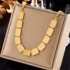 ICEEX 18k Gold Snake Rod Necklace -Iceex S7e1b22ec4a584b30ae0836a3c4440905z
